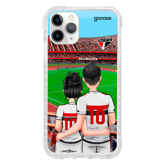 Capinha para celular São Paulo - Casal Tricolor Paulista