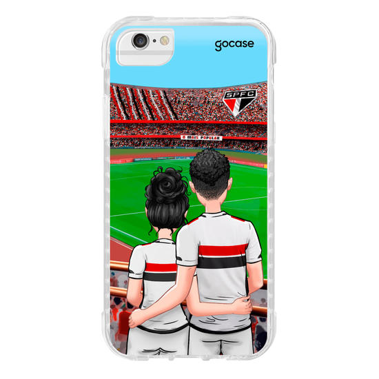 Capinha para celular São Paulo - Casal Tricolor Paulista
