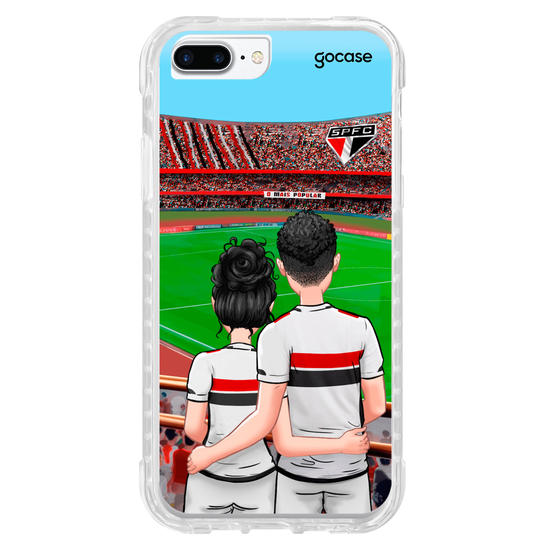 Capinha para celular São Paulo - Casal Tricolor Paulista