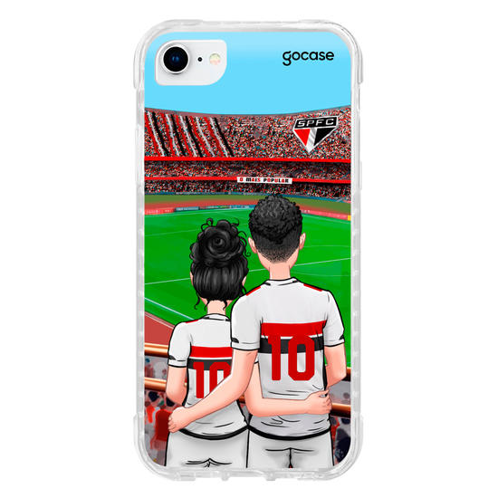 Capinha para celular São Paulo - Casal Tricolor Paulista
