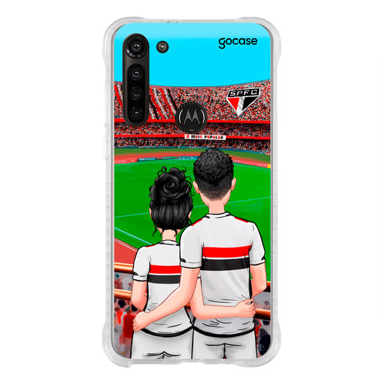 Capinha para celular São Paulo - Casal Tricolor Paulista