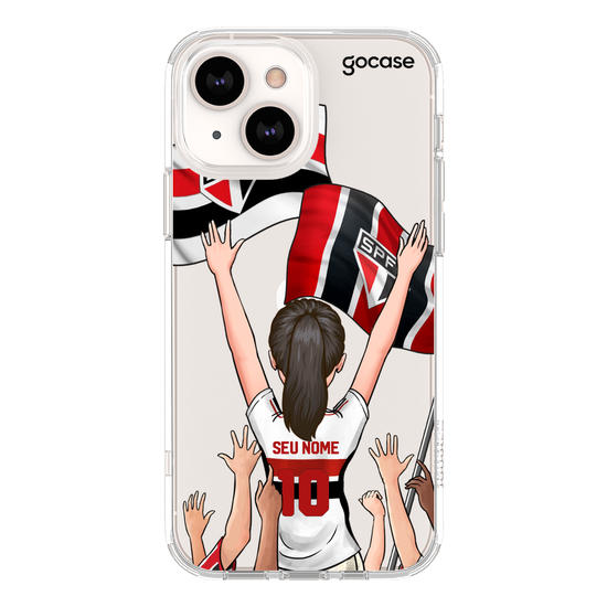 Capinha para celular São Paulo - Garota Tricolor