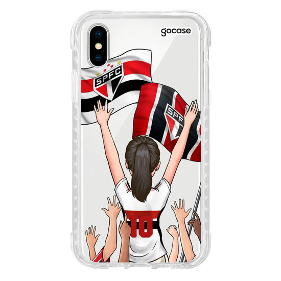 Capinha para celular São Paulo - Garota Tricolor