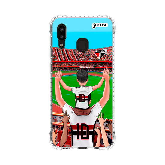 Capinha para celular São Paulo - Pai e Filho Torcedor Estádio