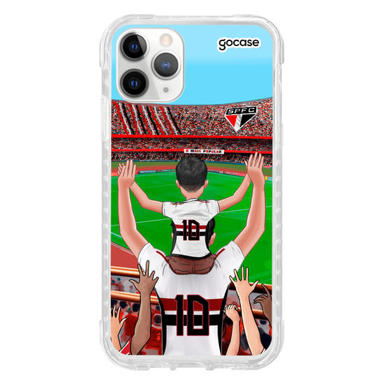 Capinha para celular São Paulo - Pai e Filho Torcedor Estádio