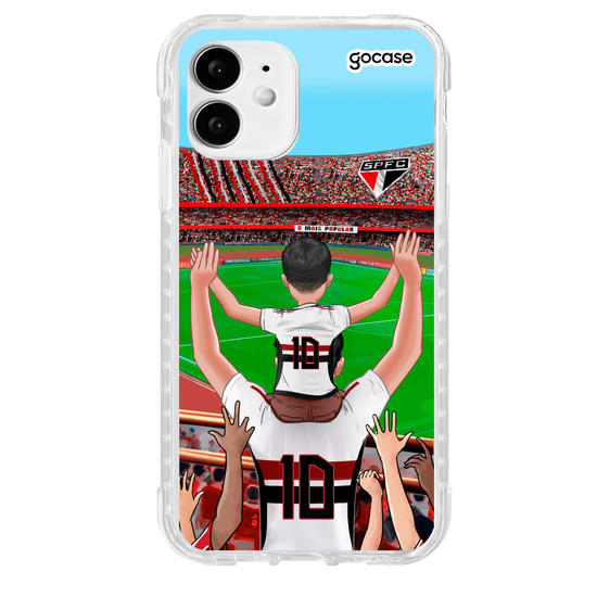 Capinha para celular São Paulo - Pai e Filho Torcedor Estádio
