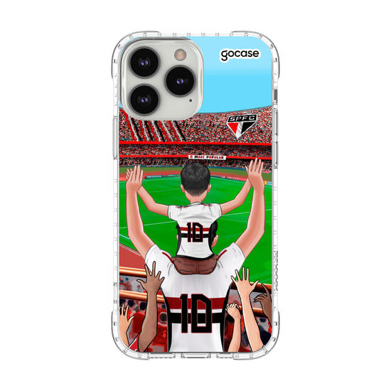 Capinha para celular São Paulo - Pai e Filho Torcedor Estádio