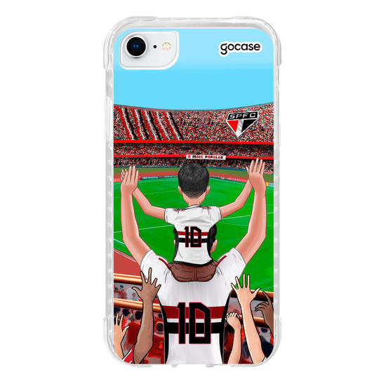 Capinha para celular São Paulo - Pai e Filho Torcedor Estádio