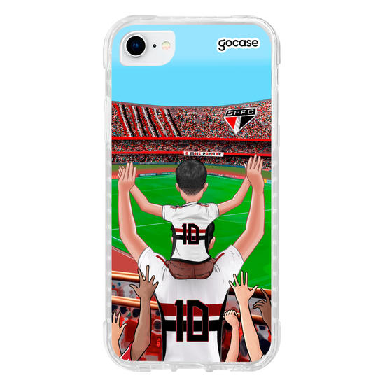 Capinha para celular São Paulo - Pai e Filho Torcedor Estádio