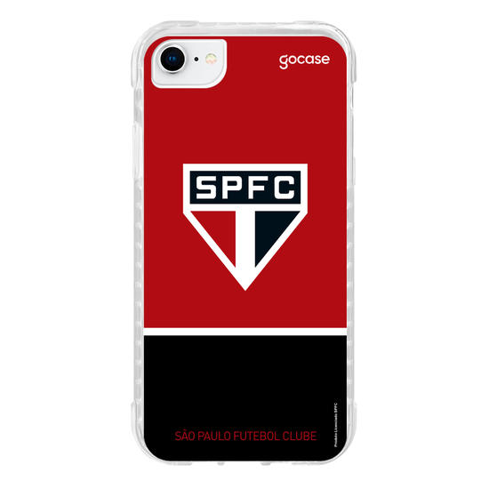 Capinha para celular São Paulo - Tricolor Horizontal Customizável