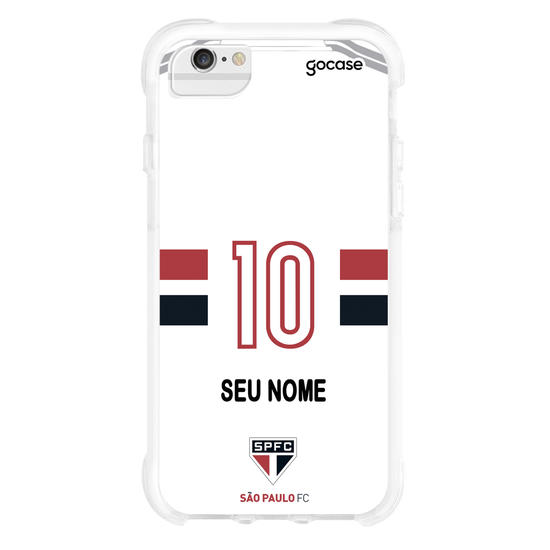 Capinha para celular São Paulo - Uniforme 1 2020 Personalizado