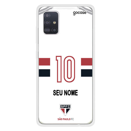 Capinha para celular São Paulo - Uniforme 1 2020 Personalizado