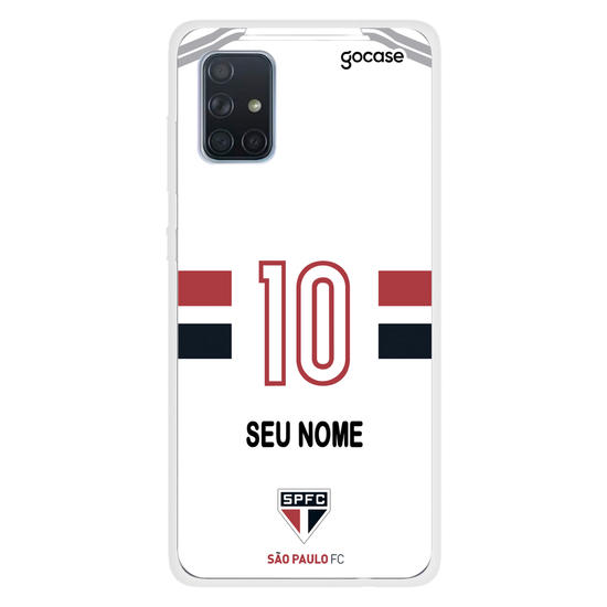 Capinha para celular São Paulo - Uniforme 1 2020 Personalizado