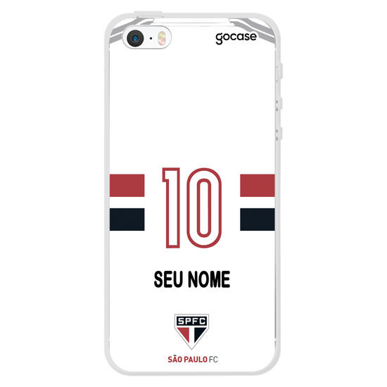 Capinha para celular São Paulo - Uniforme 1 2020 Personalizado