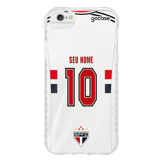 Capinha para celular São Paulo - Uniforme 1 2022 Personalizado