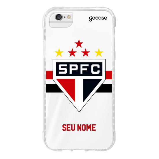 Capinha para celular São Paulo - Uniforme 1 2023 Escudo