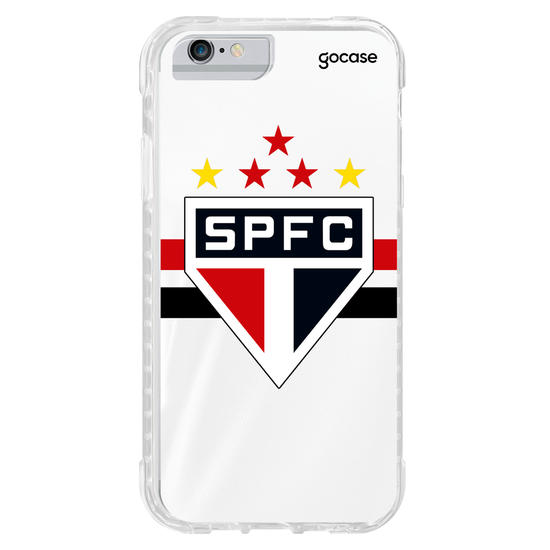 Capinha para celular São Paulo - Uniforme 1 2023 Escudo