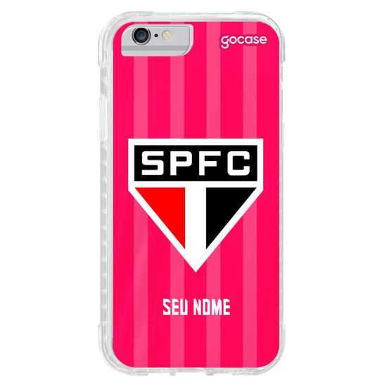 Capinha para celular São Paulo - Uniforme Outubro Rosa 2022 Escudo