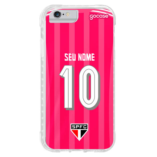 Capinha para celular São Paulo - Uniforme Outubro Rosa 2022 Personalizado