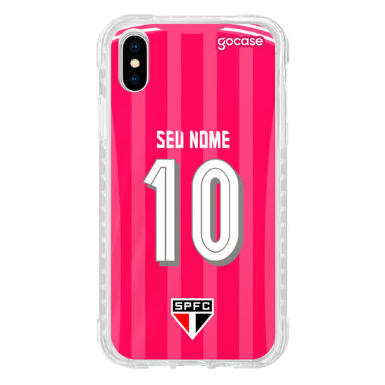 Capinha para celular São Paulo - Uniforme Outubro Rosa 2022 Personalizado