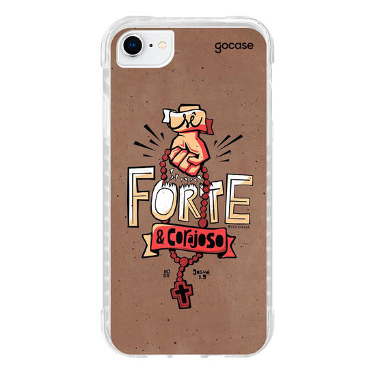 Capinha para celular Sê Forte e Corajoso