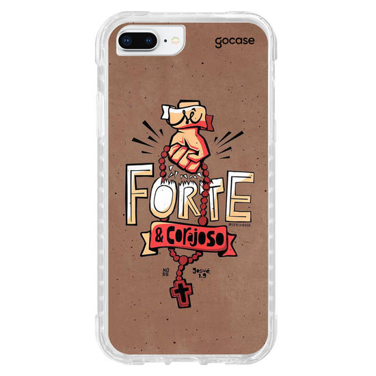 Capinha para celular Sê Forte e Corajoso