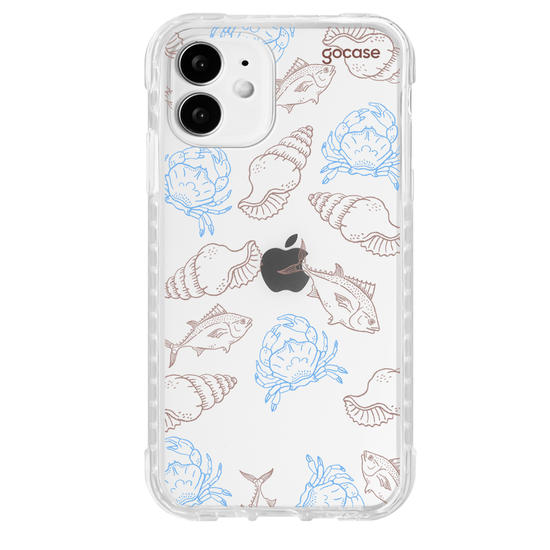 Capinha para celular  Sea Elements Lineart