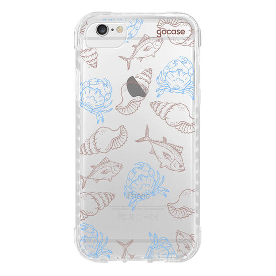 Capinha para celular  Sea Elements Lineart