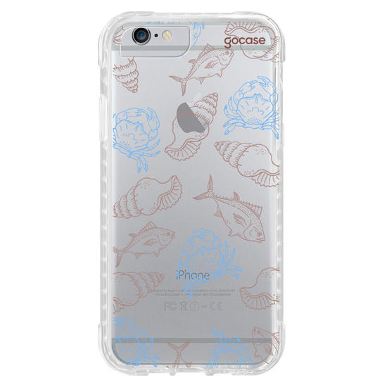 Capinha para celular  Sea Elements Lineart