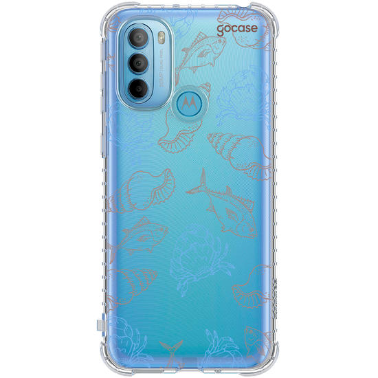 Capinha para celular  Sea Elements Lineart
