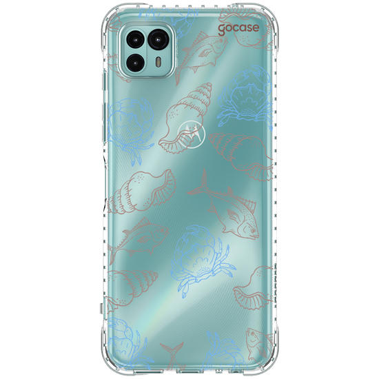 Capinha para celular  Sea Elements Lineart