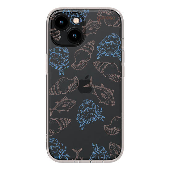 Capinha para celular  Sea Elements Lineart
