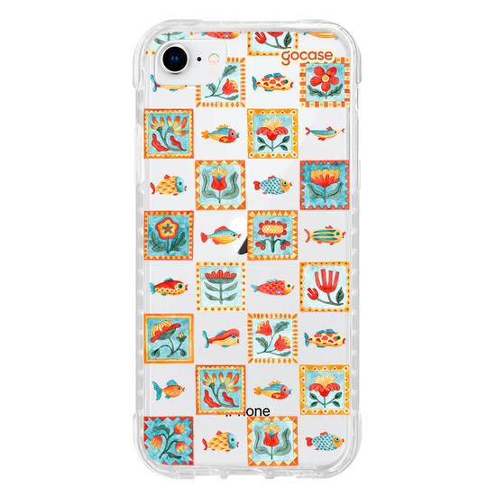 Capinha para celular  Sea Garden Tiles