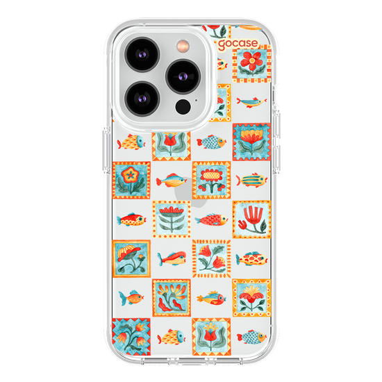 Capinha para celular  Sea Garden Tiles