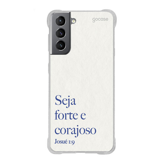 Capinha para celular  Seja Forte e Corajoso(a)