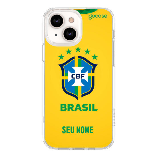 Capinha para celular Seleção Brasileira - Uniforme Amarelo 2021 Escudo