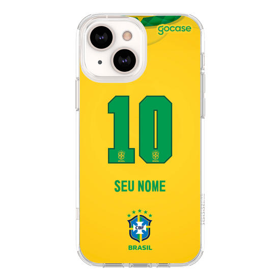 Capinha para celular Seleção Brasileira - Uniforme Amarelo 2021 Personalizado