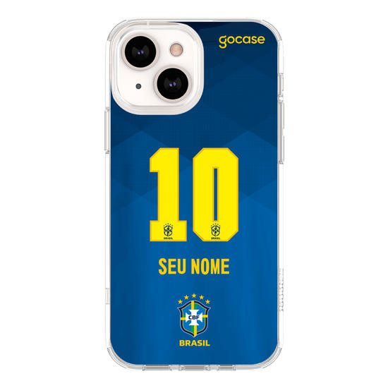 Capinha para celular Seleção Brasileira - Uniforme Azul 2021 Personalizado