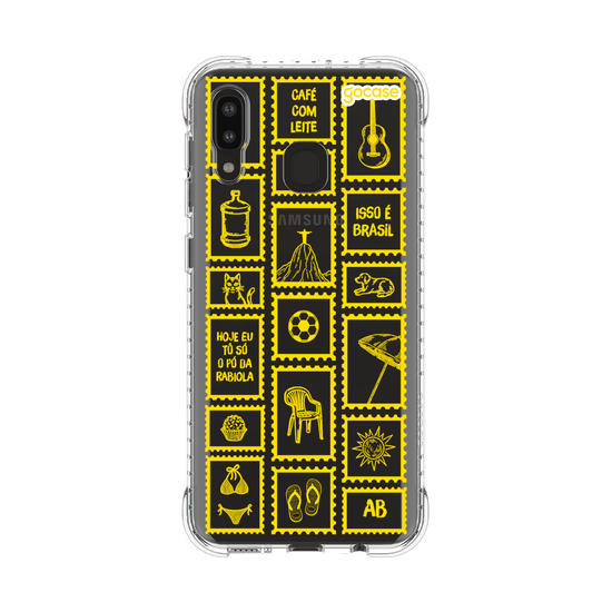 Capinha para celular  Selos Brasilidade Verde