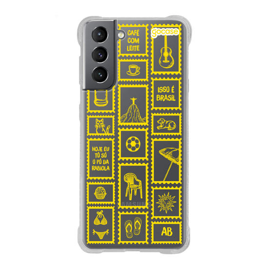 Capinha para celular  Selos Brasilidade Verde