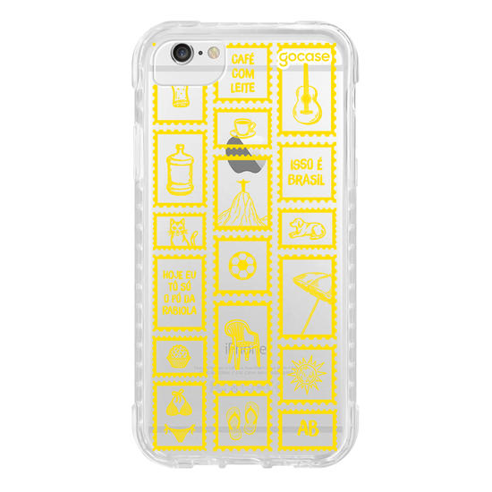 Capinha para celular  Selos Brasilidade Verde