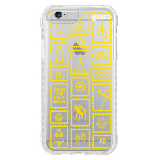 Capinha para celular  Selos Brasilidade Verde