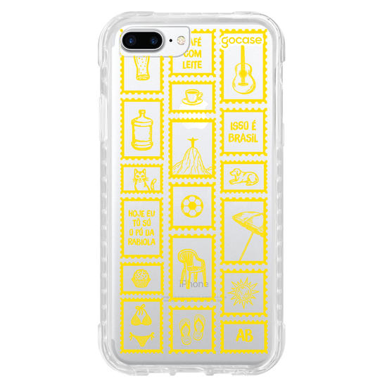 Capinha para celular  Selos Brasilidade Verde