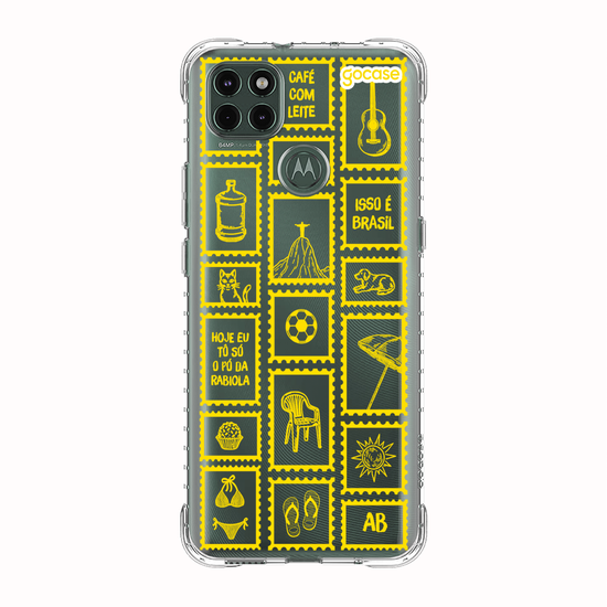 Capinha para celular  Selos Brasilidade Verde