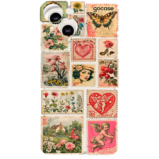 Capinha para celular  Selos Vintage