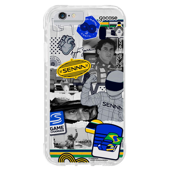 Capinha para celular  Senna - Colagem