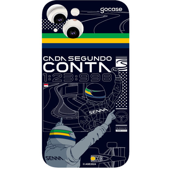 Capinha para celular  Senna - Cada Segundo Conta