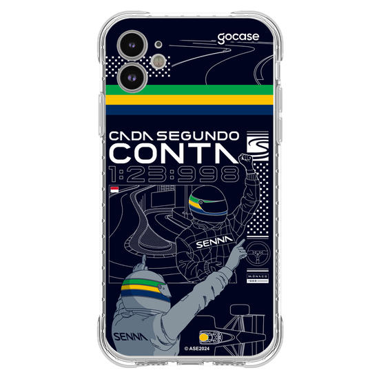 Capinha para celular  Senna - Cada Segundo Conta