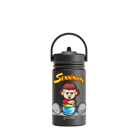 Garrafa Térmica Mini + Ebook - Senninha - Capacete de Campeão