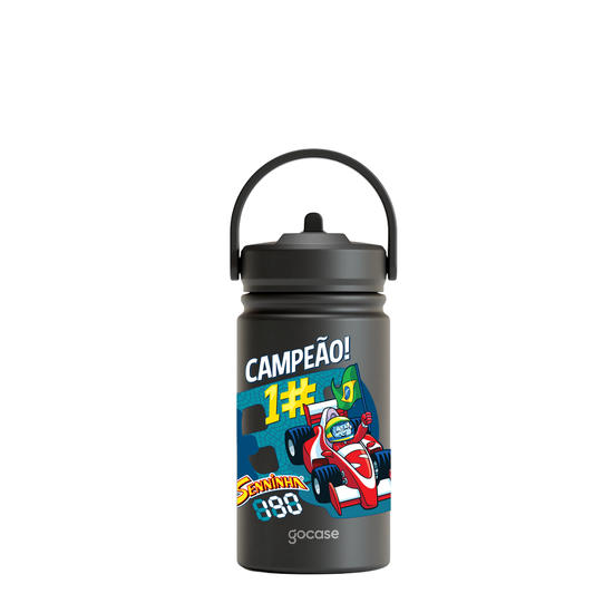 Garrafa Térmica Mini + Ebook - Senninha - Campeão!